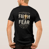 Glaube überwindet Angst Tri-Blend Shirt (Rückseite)