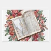 Glaube und Bibeldesign für Beileid Geschenkpapier Set (Vorderseite 2)