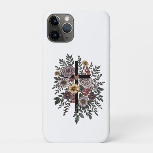 Glaube und Blumen Case-Mate iPhone Hülle (Rückseite)