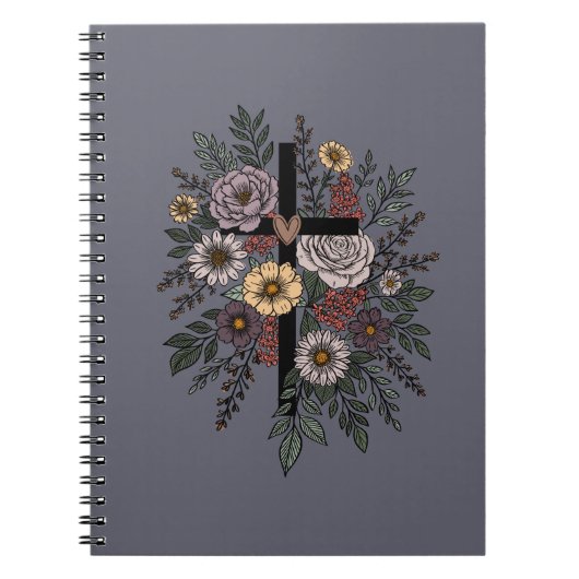Glaube und Blumen Notizblock (Vorderseite)