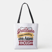 Glaube und Dankbarkeit Kunst – Aufmunternde christ Tasche (Rückseite)