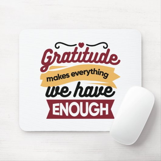 Glaube und Dankbarkeits-Kunst – Aufmunternde chris Mousepad (Mit Mouse)