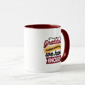 Glaube und Dankbarkeits-Kunst – Aufmunternde chris Tasse (VorderseiteRechts)