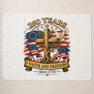 Glaube und Freiheit 250 Jahre Patriotisches Kreuz Sherpadecke