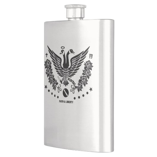 Glaube und Freiheit Flachmann (Links)