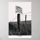 Glaube und gegrillte Draht, Autobahn 97, Oregon Poster (Vorne)