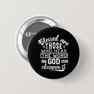 Glaube und Gehorsam – Inspirierende Schrift Button