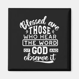 Glaube und Gehorsam – Inspirierende Schrift Magnet