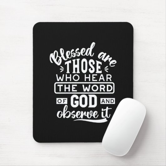 Glaube und Gehorsam – Inspirierende Schrift Mousepad (Mit Mouse)