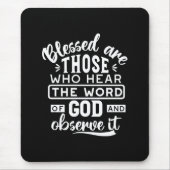 Glaube und Gehorsam – Inspirierende Schrift Mousepad (Vorne)