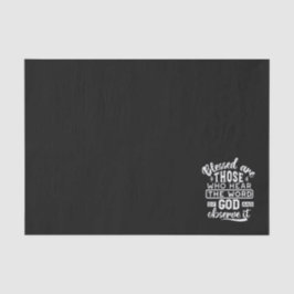 Glaube und Gehorsam – Inspirierende Schrift Seidenpapier