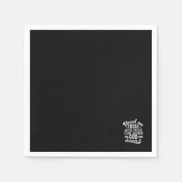 Glaube und Gehorsam – Inspirierende Schrift Serviette