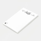 Glaube und Herz Post-it Klebezettel (angewinkelt)