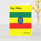 Glaube und Hoffnung in Äthiopien Karte (Gelbe Blume)