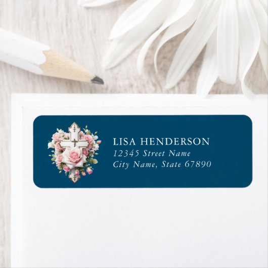 Glaube und Inspiration-Rücksendeadressen-Aufkleber (Insitu)