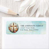 Glaube und Inspiration-Rücksendeadressen-Aufkleber (Insitu)