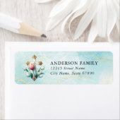 Glaube und Inspiration-Rücksendeadressen-Aufkleber (Insitu)