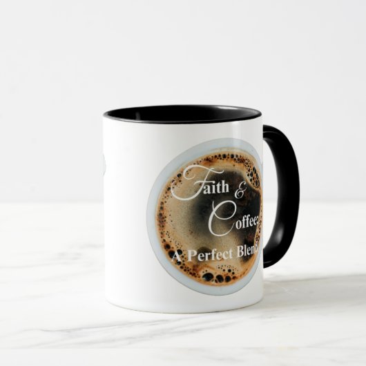 Glaube und Kaffee Tasse (VorderseiteRechts)