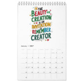 Glaube und Reflektion - Inspiration Kalender (Jan 2027)