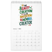 Glaube und Reflektion - Inspiration Kalender (Jan 2026)