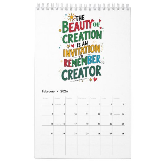 Glaube und Reflektion - Inspiration Kalender (Feb 2026)