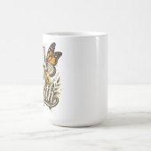 Glaube und Sonnenblumen Kaffeetasse (Mittel)