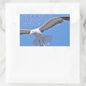 Glaube und Stärke_ Rechteckiger Aufkleber (Tasche)