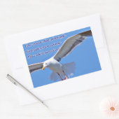 Glaube und Stärke_ Rechteckiger Aufkleber (Umschlag)