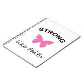 Glaube und Unsinnigkeit und kleiner Kuchen Notizblock (Linke Seite)