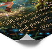 Glaube und Vertrauen und Pixie-Staub - 7,68" x 13, Poster (Ecke)
