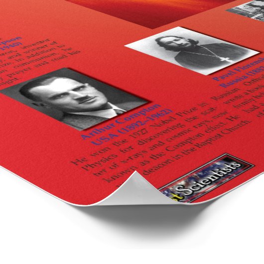 Glaube und Wissenschaft: Elektromagnetismus Poster (Ecke)