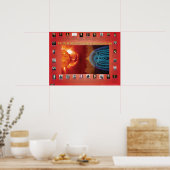 Glaube und Wissenschaft: Elektromagnetismus Poster (Küche)