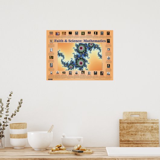 Glaube und Wissenschaft: Mathematik Poster (Küche)