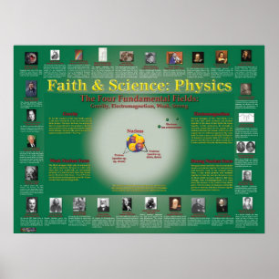 Glaube und Wissenschaft: Nukleare Physik Poster