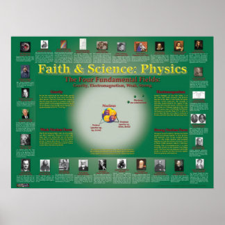 Glaube und Wissenschaft: Nukleare Physik Poster