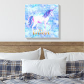 Glaube Unicorn Leinwanddruck (Insitu (Schlafzimmer))