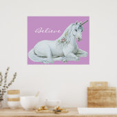 Glaube Unicorn Poster (Küche)
