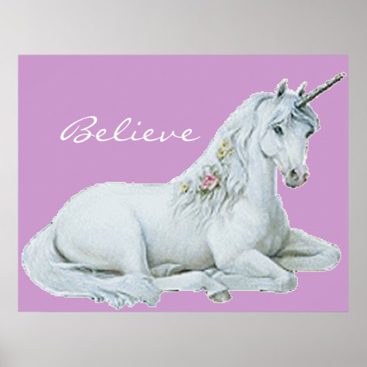 Glaube Unicorn Poster (Vorne)
