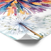 Glaube! Unkraut-Lüstern Poster (Ecke)