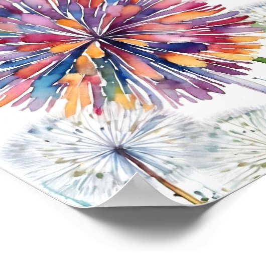 Glaube! Unkraut-Lüstern Poster (Ecke)