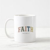 Glaube Varsity Style Text Epheser 2:18 Kaffeetasse (Links)