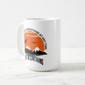 Glaube versetzt Berge – Sunset Serenity Edition Kaffeetasse (Vorderseite Links)