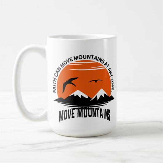Glaube versetzt Berge – Sunset Serenity Edition Kaffeetasse (Links)