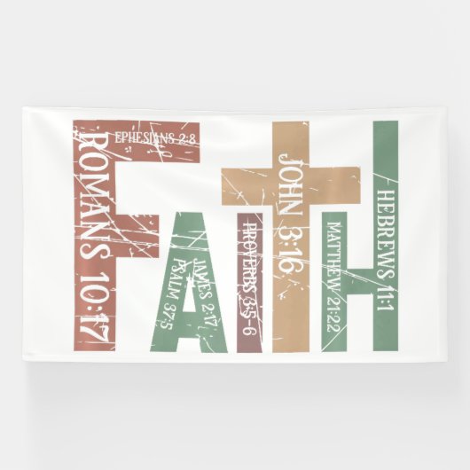 Glaube, verwoben in der Schrift Banner (Horizontal)