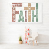 Glaube, verwoben in der Schrift Banner (Insitu)