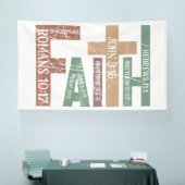 Glaube, verwoben in der Schrift Banner (Messe)