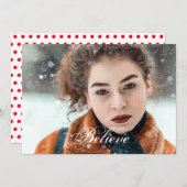 Glaube Weihnachten Foto (Vorne/Hinten)