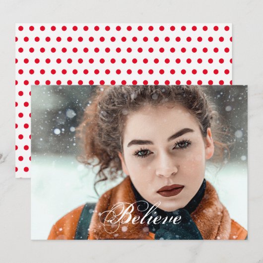 Glaube Weihnachten Foto (Vorne/Hinten)