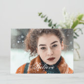 Glaube Weihnachten Foto (Stehend Vorderseite)