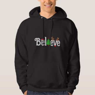 Glaube Weihnachten Rentier Santa Tree Fun Matching Hoodie